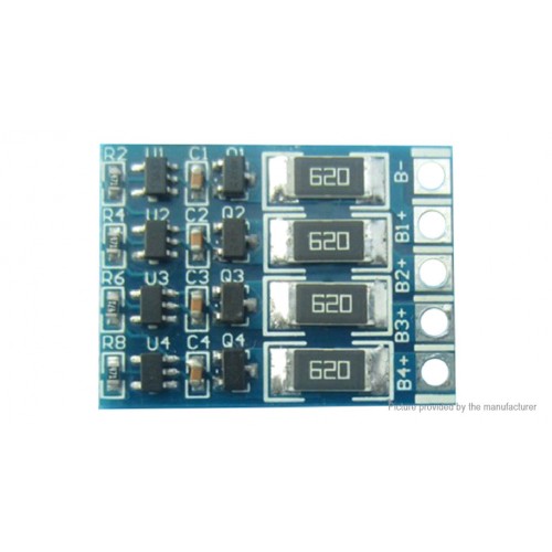4-cell 18650 Li-ion / Li-Polymer Battery Pack Voltage Current Balancing Board