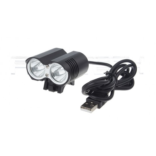 2*LED 4-Mode 600LM LED Bicycle Headlamp Set