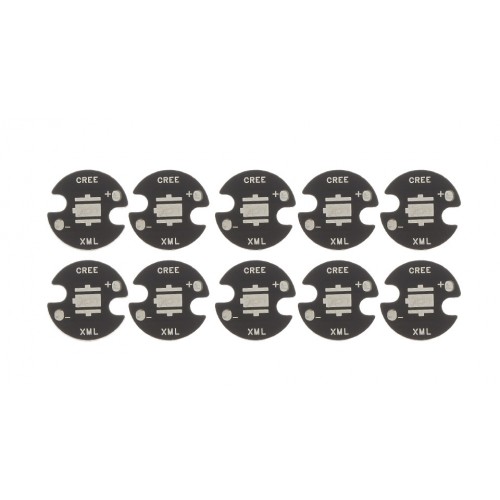 16mm Aluminum Base Plate for Cree XM-L T5/T6/U2 LED Emitters (10-Pack)