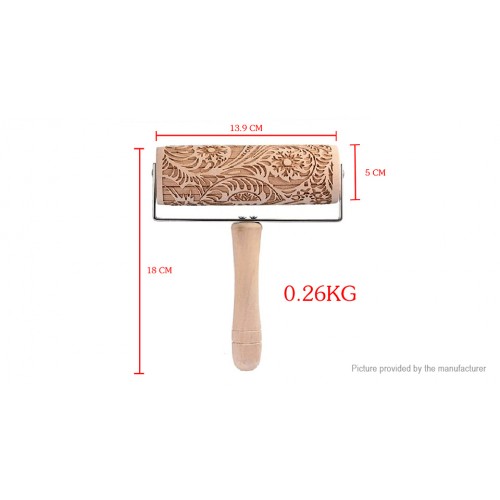 Christmas Printed Embossing Rolling Pin Cookie Dough Stick Tool