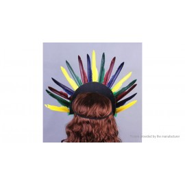 Indian Chief Feather Headdress Cosplay Costume