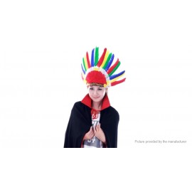 Indian Chief Feather Headdress Cosplay Costume