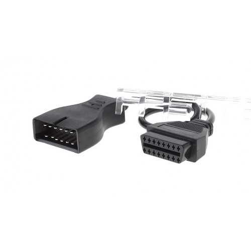 12-Pin Male to 16-Pin Female OBD II Diagnostic Adapter Cable for GM